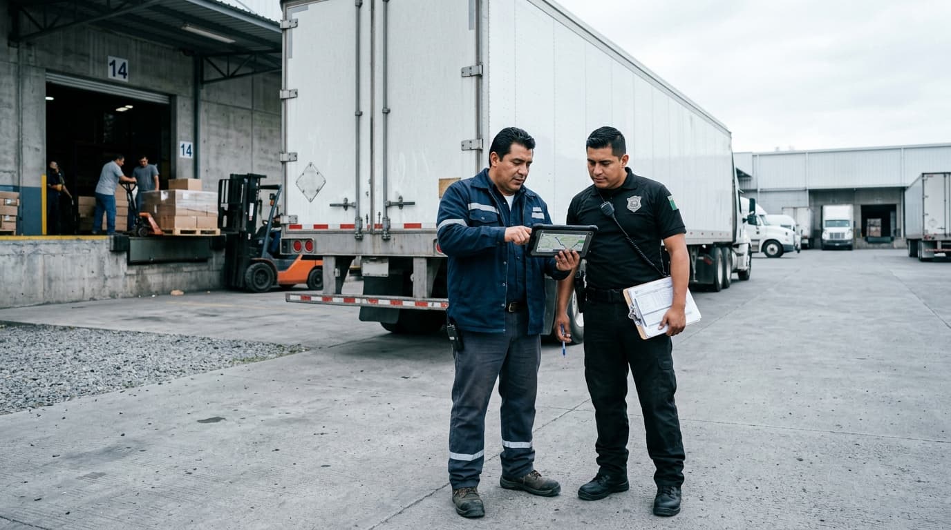 Operación logística con supervisores revisando viajes, rutas y evidencia